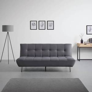 Schlafsofa GELI Grau - Metall - Massivholz - Textil - 192 x 88 x 97 cm