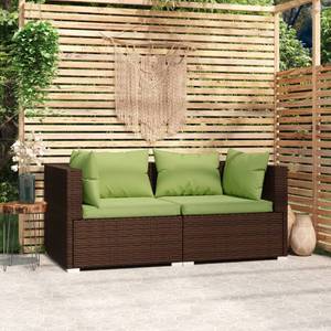 Salon de jardin (lot de 2) 3013629-10 Marron - Vert