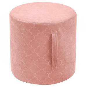 Sitzhocker ORLEANS Pink - Textil - 38 x 38 x 38 cm