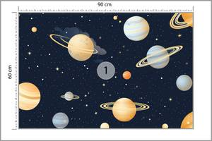 Fototapete PLANETEN Sterne Wolken Kosmos 90 x 60 x 60 cm
