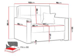 Schlafsofa Viva Bis Manila I Granit