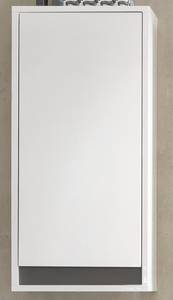 Armoire de toilette Sol Blanc - En partie en bois massif - 35 x 73 x 23 cm