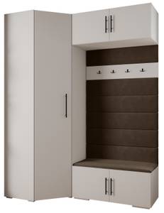 Garderobe Inova 3 Z21 Schwarz - Braun - Weiß - Schwarz