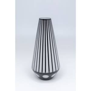 Vase Brillar Cylinder Noir - Verre - 22 x 44 x 22 cm