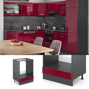 Meuble pour four R-Line 34924 Anthracite - Bordeaux brillant