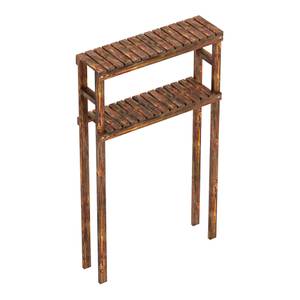 Étagère pour machine à laver Kinnula Marron - Bois massif - 70 x 120 x 20 cm