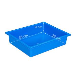 Sandkasten mit Matschküche in Grau Blau - Grau - Holzwerkstoff - Kunststoff - 120 x 18 x 125 cm