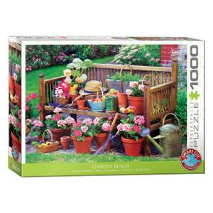 Puzzle Gartenbank 1000 Teile Papier - 26 x 6 x 36 cm