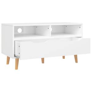 TV-Schrank D166 Hochglanz Cremeweiß