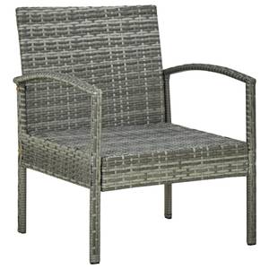 Garten-Sofa-Set Grau