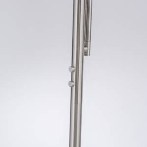 LED Stehleuchte Fernbedienung Eckig Silber - Metall - 58 x 193 x 58 cm