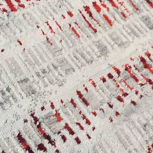 Tapis MEDIANE STRIES Rouge - 120 x 170 x 170 cm