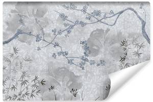 Papier Peint Fleurs Béton Style Vintage 360 x 240 x 240 cm