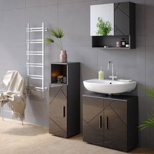 Mobilier de salle de bains Irma Anthracite