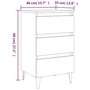 Nachttisch (2er Set) 3009518-2 Braun - Anzahl Teile im Set: 2