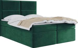 Boxspringbett mit Topper NESTEA Grün - Breite: 160 cm - H4