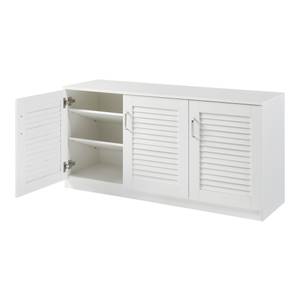 Schuhschrank Løten Weiß - 125 x 62 cm