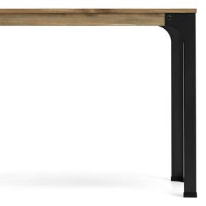 Table bureau Bristol 59x115x75cm Noir - Bois massif - Bois/Imitation - 115 x 76 x 59 cm