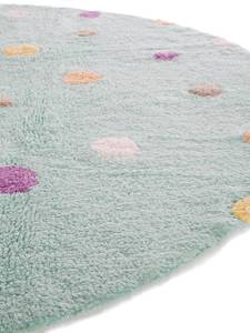 Waschbarer Kinderteppich Türkis - Naturfaser - 150 x 1 x 150 cm
