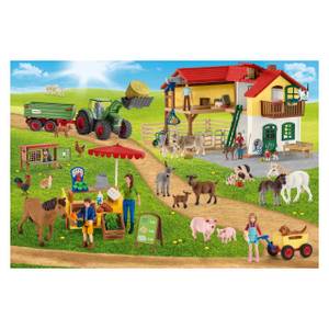 Puzzle Farm World Bauernhof und Markt Papier - 20 x 4 x 28 cm