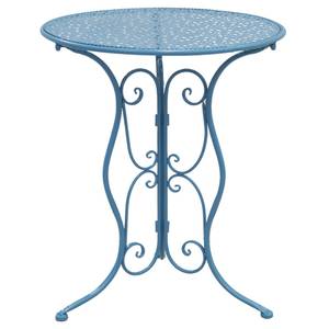 Zusammenklappbarer Tisch aus grauem Meta Blau