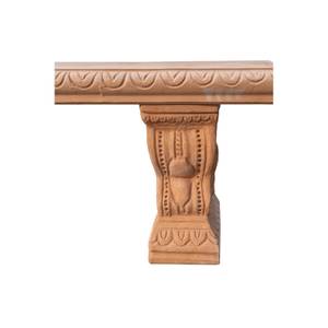 Banc de Jardin TUSCAN TERRACOTTA Marron - Céramique - Pierre - 28 x 42 x 116 cm