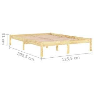 Bettrahmen 3011909-1 Braun - Holz - Breite: 126 cm