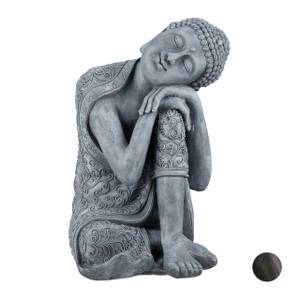 Statue de Bouddha 60 cm Gris