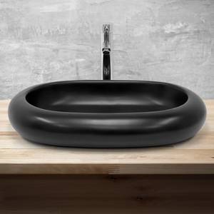 Waschbecken CORONEL Schwarz - Keramik - 45 x 11 x 65 cm