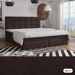 Boxspringbett Doppelbett Elegante Schwarz - Breite: 200 cm