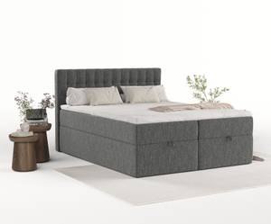 Boxspringbett Ampio Schwarz - Breite: 180 cm