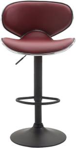 Tabouret de bar Las Vegas v2 Lot de 2 Bordeaux - Noir