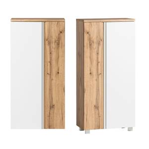 Badmöbel Set VASTO-WHITE (6-tlg.) Braun - Holzwerkstoff - 85 x 200 x 35 cm