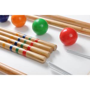 Set de croquet familial en bois Bois massif - 105 x 20 x 20 cm