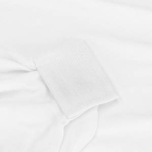 Stretchhusse 4Stk Schonbezug für Bankett Weiß - Textil - 52 x 70 x 52 cm
