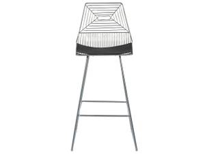 Tabouret de bar BISBEE Noir - Argenté