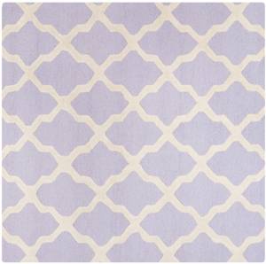 Teppich Ava Beige - Violett - 185 x 180 cm