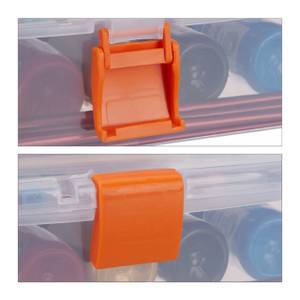 10 x Transparente Plastikbox orange Orange - Durchscheinend