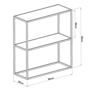 Konsolentisch Konnevesi Glas - 80 x 85 x 30 cm