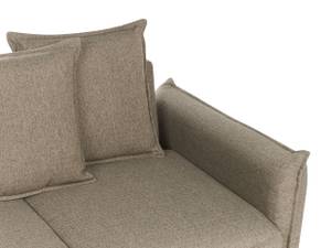 Schlafsofa KRAMA Schwarz - Braun - Textil - 225 x 62 x 93 cm