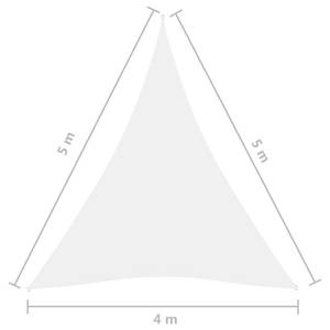 Sonnensegel 3016492-4 Weiß - 400 x 500 cm