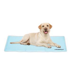 Tapis rafraîchissant cyan pour chien 100 x 60 cm