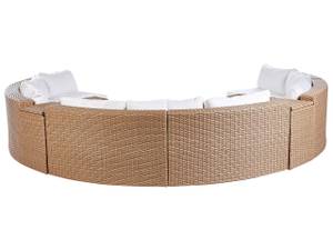 Lounge Set SEVERO 2-tlg Beige - Weiß