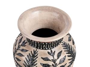 Vase décoratif SIAK Beige - Noir - Marron - Céramique - 23 x 40 x 16 cm