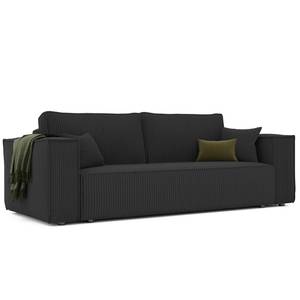 Sofa Bali Schwarz - Holzwerkstoff - 255 x 59 x 105 cm