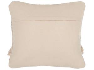 Coussin décoratif VAYALI Beige - Blanc - Fibres naturelles - 45 x 10 x 45 cm