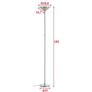 Stehlampe Corong Silber / Grau - Silbergrau