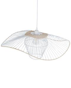 Lampe suspension LUNGA Beige - Blanc