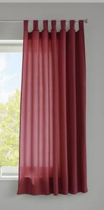 Vorhang Blickdicht Microsatin Schlaufen Bordeaux - Höhe: 175 cm