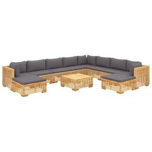 Garten-Lounge-Set 3028565-20 (11-teilig) Grau - Massivholz - Holzart/Dekor - 69 x 60 x 69 cm